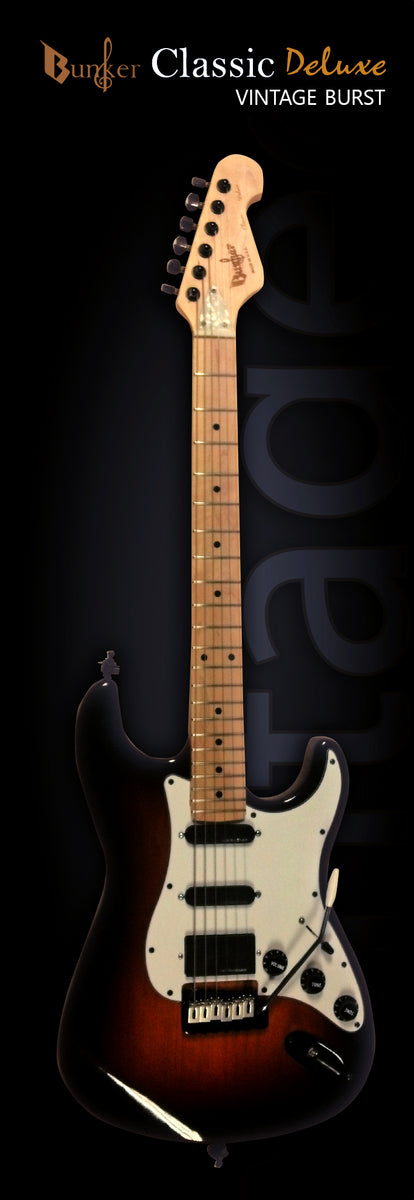 Bunker Classic Deluxe Vintage Burst – Bunker Guitars & Basses